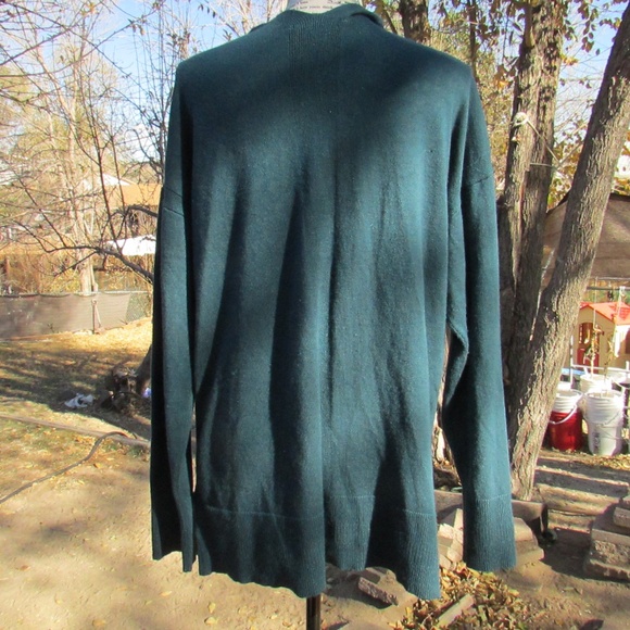 Time and Tru Teal Women's Cardigan - Picture 6 of 7